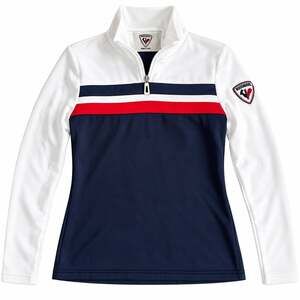 Rossignol Half Zip Ski Midlayer Pullover Women's M Navy White Red Fleece